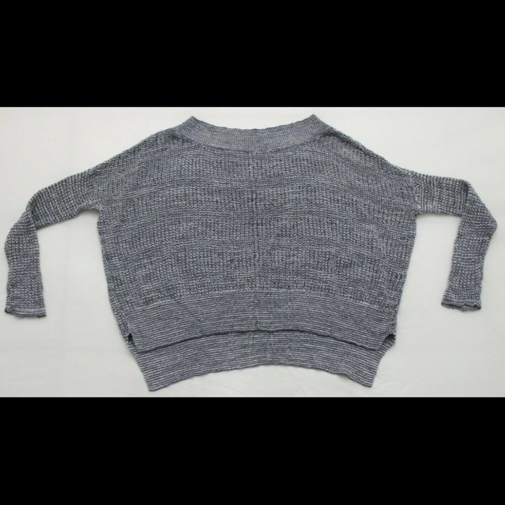 Free People Textured Knit Cropped Sweater